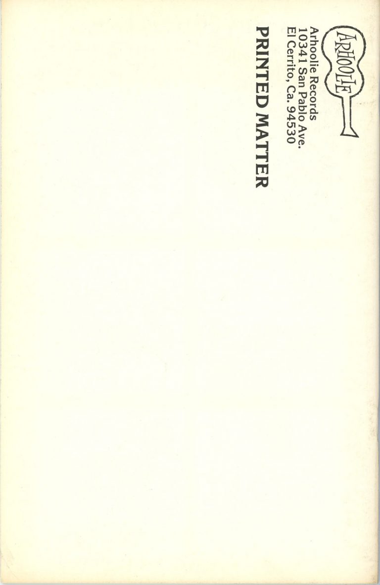 Arhoolie Records Catalogs Publications The Arhoolie Foundation