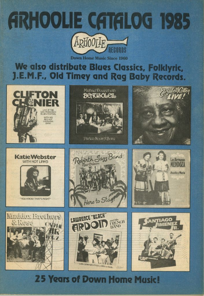 Arhoolie Records Catalogs Publications The Arhoolie Foundation