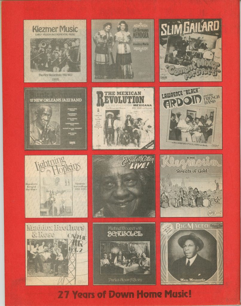 Arhoolie Records Catalogs Publications The Arhoolie Foundation